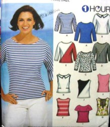 7222 1 HR PULLOVER STRETCH KNIT TOPS PATTERN 14-22